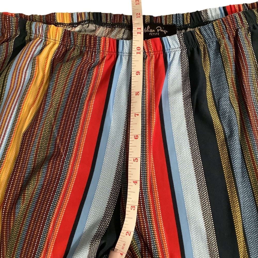 Melissa Paige Colorful Striped Women’s Palazzo Pants BRAND NEW Petite L - Picture 5 of 9